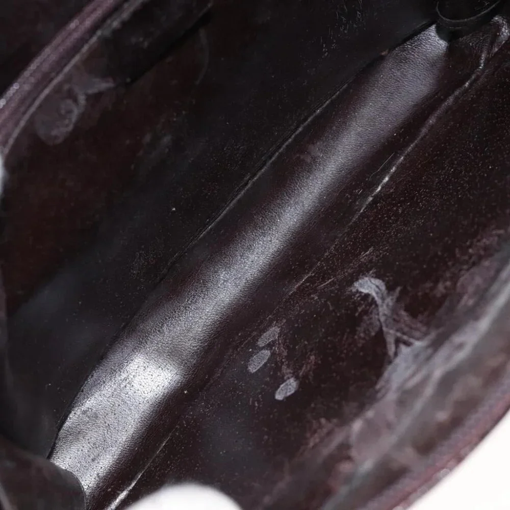 GUCCI Clutch Bag Leather Black Silver 018 0040 Auth ep9261 - Picture 11 of 14